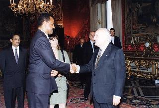 Incontro con il Presidente dello Stato di Eritrea Isaias Afwerki