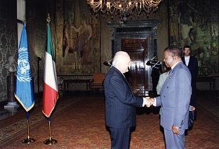 Incontro con il Presidente della Repubblica del Botswana Quett Ketumile J. Masire
