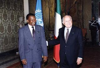 Incontro con il Presidente della Repubblica del Botswana Quett Ketumile J. Masire