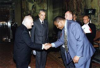 Incontro con il Presidente della Repubblica del Botswana Quett Ketumile J. Masire