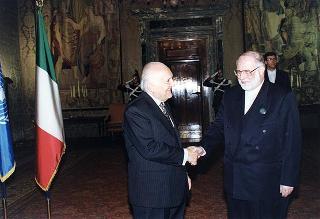 Incontro con il Vice Presidente della Repubblica Islamica dell'Iran Hassan Habibi
