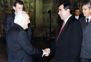 Incontro con il Presidente della Repubblica del Tagikistan Emomali Rahmanov