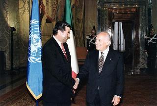 Incontro con il Presidente della Repubblica del Tagikistan Emomali Rahmanov