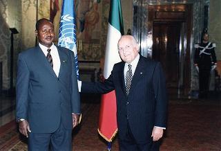 Incontro con il Presidente della Repubblica dell'Uganda Yoweri Museveni Kaguta