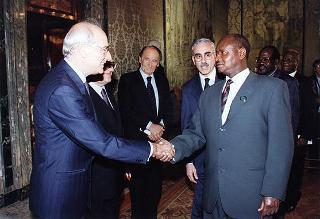 Incontro con il Presidente della Repubblica dell'Uganda Yoweri Museveni Kaguta