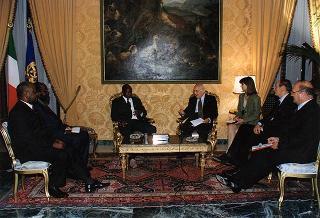 Incontro con il Presidente della Repubblica dell'Uganda Yoweri Museveni Kaguta