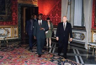 Incontro con il Presidente della Repubblica dell'Uganda Yoweri Museveni Kaguta