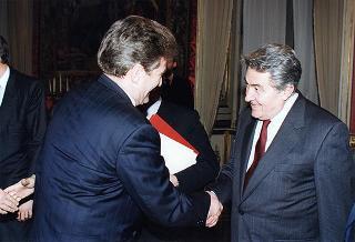 Incontro con il Presidente della Repubblica di Albania Sali Berisha