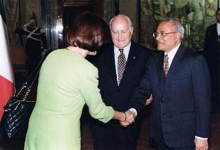 Incontro con il Presidente della Repubblica delle Maldive Maumoun Abdul Gayoom