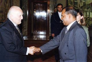 Incontro con il Presidente della Repubblica delle Maldive Maumoun Abdul Gayoom