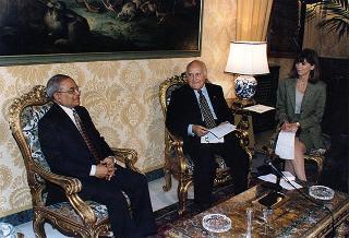 Incontro con il Presidente della Repubblica delle Maldive Maumoun Abdul Gayoom