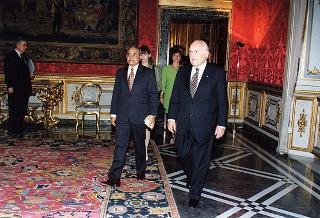 Incontro con il Presidente della Repubblica delle Maldive Maumoun Abdul Gayoom