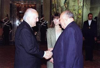 Incontro con il Presidente della Repubblica di Cipro Glafcos Clerides