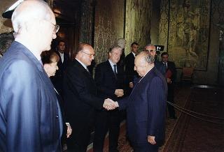 Incontro con il Presidente della Repubblica di Cipro Glafcos Clerides