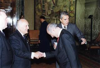 Incontro con il Presidente della Repubblica Slovacca Michal Kovac