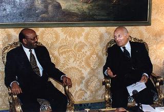 Incontro con il Presidente della Repubblica Federale Democratica di Etiopia Negasso Gidada