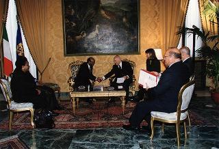 Incontro con il Presidente della Repubblica Federale Democratica di Etiopia Negasso Gidada