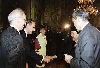 Incontro con il Presidente della Repubblica di Indonesia gen. Soeharto