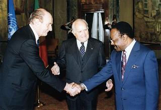 Incontro con il Presidente della Repubblica Gabonese El Hadji Omar Bongo