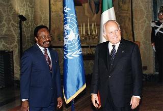 Incontro con il Presidente della Repubblica Gabonese El Hadji Omar Bongo