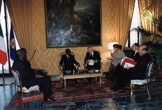 Incontro con il Presidente della Repubblica Gabonese El Hadji Omar Bongo