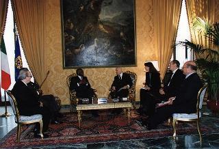 Incontro con il Presidente della Repubblica d'Angola Josè Eduardo Dos Santos