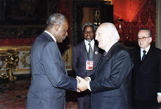 Incontro con il Presidente della Repubblica d'Angola Josè Eduardo Dos Santos