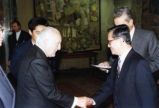 Incontro con il Primo Ministro della Repubblica Popolare Cinese Li Peng