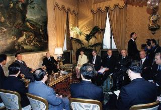Incontro con il Primo Ministro della Repubblica Popolare Cinese Li Peng
