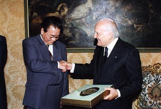 Incontro con il Primo Ministro della Repubblica Popolare Cinese Li Peng