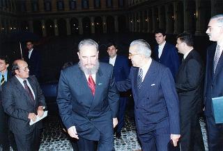 Incontro con il Presidente della Repubblica di Cuba Fidel Castro Ruz