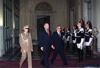 Incontro con il Presidente della Repubblica di Cuba Fidel Castro Ruz