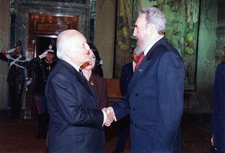 Incontro con il Presidente della Repubblica di Cuba Fidel Castro Ruz