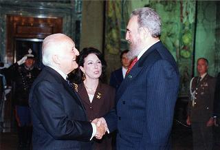 Incontro con il Presidente della Repubblica di Cuba Fidel Castro Ruz