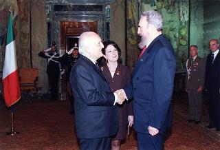 Incontro con il Presidente della Repubblica di Cuba Fidel Castro Ruz