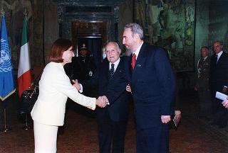 Incontro con il Presidente della Repubblica di Cuba Fidel Castro Ruz