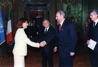 Incontro con il Presidente della Repubblica di Cuba Fidel Castro Ruz