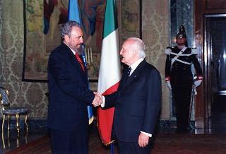 Incontro con il Presidente della Repubblica di Cuba Fidel Castro Ruz