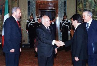 Incontro con il Presidente della Repubblica di Cuba Fidel Castro Ruz
