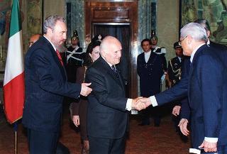 Incontro con il Presidente della Repubblica di Cuba Fidel Castro Ruz