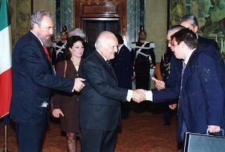 Incontro con il Presidente della Repubblica di Cuba Fidel Castro Ruz