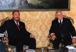 Incontro con il Presidente della Repubblica di Cuba Fidel Castro Ruz