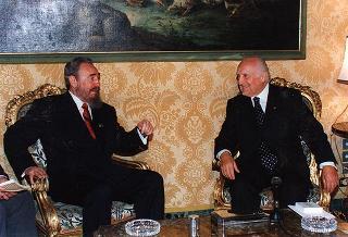 Incontro con il Presidente della Repubblica di Cuba Fidel Castro Ruz