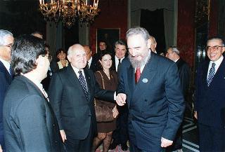 Incontro con il Presidente della Repubblica di Cuba Fidel Castro Ruz