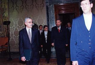 Incontro con il Presidente della Repubblica di Cuba Fidel Castro Ruz