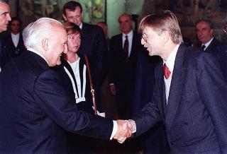 Incontro con il Presidente della Repubblica di Slovenia Milan Kucan