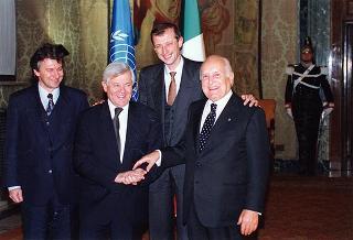 Incontro con il Presidente della Repubblica di Slovenia Milan Kucan