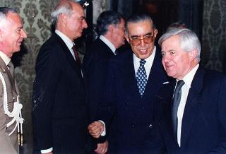 Incontro con il Presidente della Repubblica di Slovenia Milan Kucan