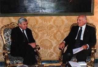 Incontro con il Presidente della Repubblica di Slovenia Milan Kucan