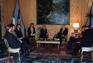 Incontro con il Presidente della Repubblica di Slovenia Milan Kucan